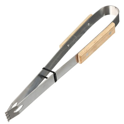 Набор для барбекю Maclay: нож, вилка, щипцы, 33 см