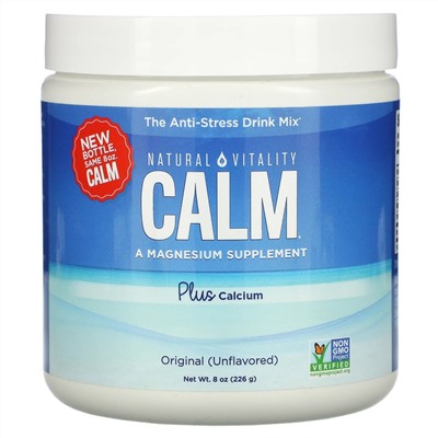 Natural Vitality, Calm, The Anti-Stress Drink Mix, Original (Unflavored), 8 oz (226 g)