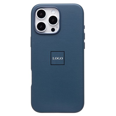 Чехол-накладка ORG SM002 экокожа SafeMag для "Apple iPhone 16 Pro Max" (pacific blue) (234504)