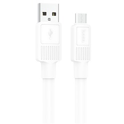 Кабель USB - micro USB Hoco X84  100см 2,4A  (white)