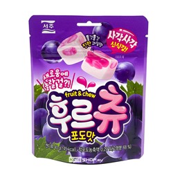 Мармелад мягкий со вкусом винограда Fruit & Chew Jelly, Корея, 40 г