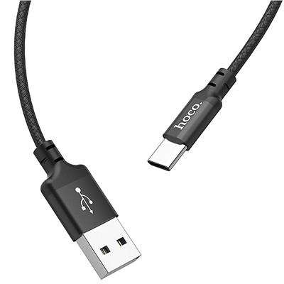 Кабель USB - Type-C Hoco X14 Times Speed (повр. уп)  100см 3A  (black)