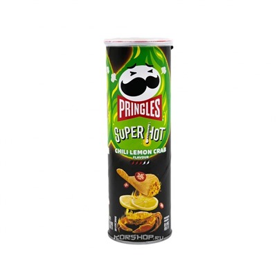 Чипсы со вкусом лимона и краба (острые) Pringles, Китай, 110 г Акция