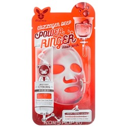 Тканевая маска для лица с коллагеном Collagen Deep Power Ringer Elizavecca, Корея, 23 мл Акция