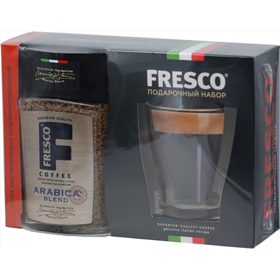 Fresco. Подарочный набор Arabica Blend + кружка 100 гр. карт.упаковка