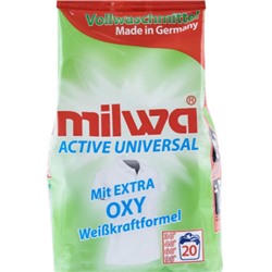 Порошок для стирки Milwa ACTIVE OXY для Белого и Светлого белья Концентрат 1,34 кг, (20 стирок) 7553
