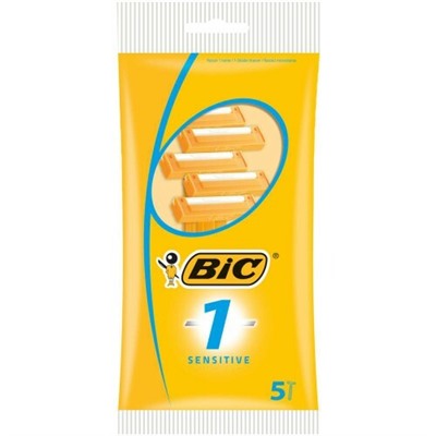 Станок для бритья одноразовый BiC-1 Sensitive (Orange) (5шт.)