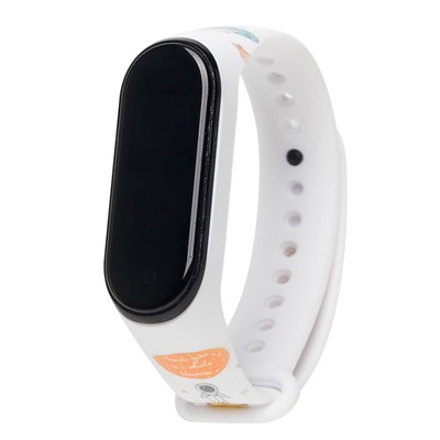 Ремешок - WB01 Xiaomi Mi Band 3/Mi Band 4 силикон (001) (white)