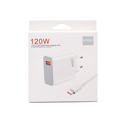 Адаптер Сетевой с кабелем ORG Xiaomi [BHR6034EU] (повр. уп) USB 120W (USB/Type-C) (A) (white)