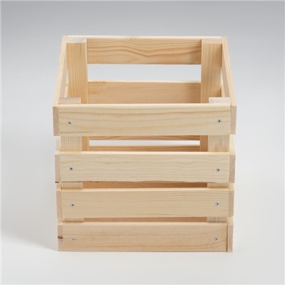 Ящик деревянный для стеллажей глубиной 25х25х23 см