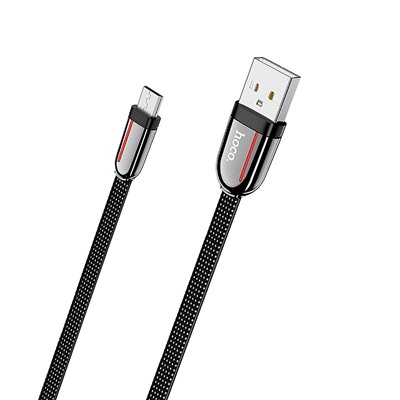 Кабель USB - micro USB Hoco U74  120см 2,4A  (black)