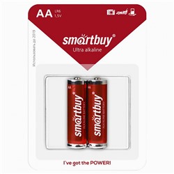 Батарейка AA Smart Buy LR6 (2-BL) (24/240)