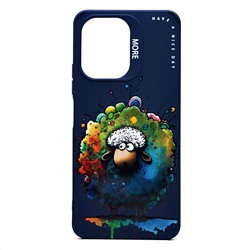 Чехол-накладка - SC335 для "Xiaomi Redmi 13C 4G/Poco C65"  (овечка) (dark blue) (232955)