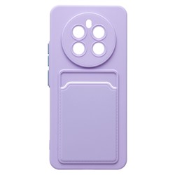 Чехол-накладка - SC337 с картхолдером для "Realme 12+ 5G" (light violet) (229118)