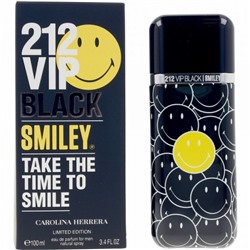 Парфюмерная вода Carolina Herrera 212 VIP Black Smiley мужская