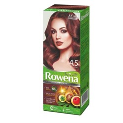 Rowena soft silk Стойкая крем-краска для волос тон 4.5 махагон
