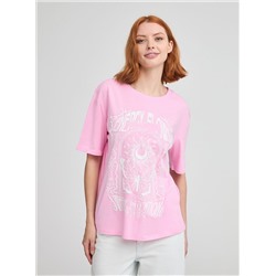 Свободная футболка с принтом «urban» Бабл-гам розовый