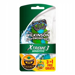 Станок для бритья одноразовый Schick (Wilkinson Sword) Xtreme-3 Sensitive (3+1шт.)