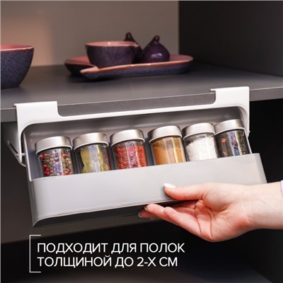 Органайзер для хранения сыпучих продуктов, подвесной, 32×13,5×9,5см