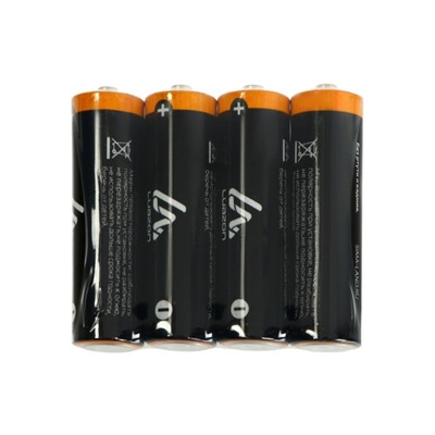 Батарейка солевая Luazon Heavy Duty, AA, R6, спайка, 4 шт
