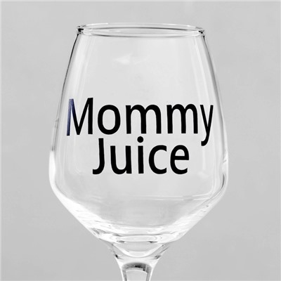 Бокал для вина с надписью "Mommy Juice" 350 мл