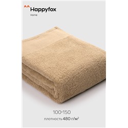 Большое махровое полотенце 100x150 Happy Fox Home