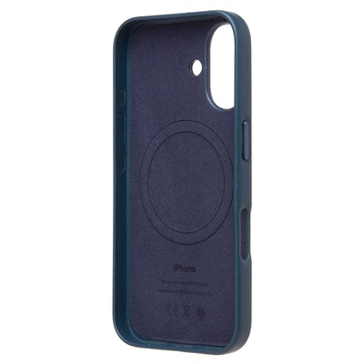 Чехол-накладка ORG SM002 экокожа SafeMag для "Apple iPhone 16" (pacific blue) (234501)