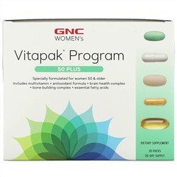 GNC, Women's Vitapak Program, 50 Plus, 30 Packs