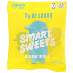 SmartSweets, Sour Blast Buddies,  Berry, Blue Raspberry, Lime, Lemon, Orange, 1.8 oz (50 g)