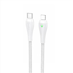 Кабель Type-C - Apple lightning Borofone BX100 Advantage (повр.уп) 27W 100см 3A  (gray)