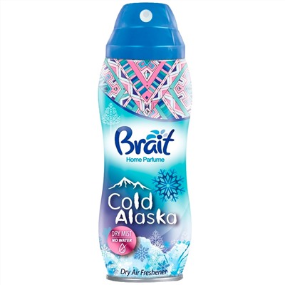 Освежитель воздуха BRAIT Сухое распыление Cold Alaska 300мл