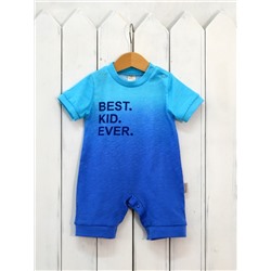 Комбинезон детский Baby Boom К172/2-К Best Kid Ever голубой синий