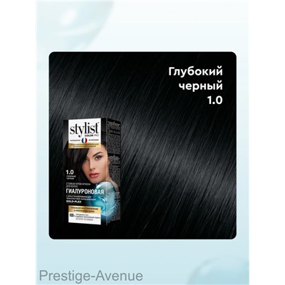 Стойкая крем-краска для волос Stylist Color Pro Тон 1.0 "Глубокий Черный" 115 ml