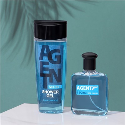 Подарочный набор для мужчин Agent Secret: гель для душа, 250 мл+ парфюмерная вода, 100 мл (по мотивам Blue Label (Givenchy)