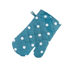 Варежка-прихватка Blue polka dot, размер 18х30 см, цвет синий