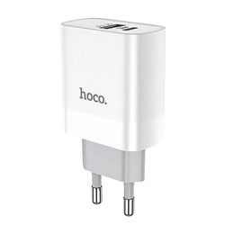 Адаптер Сетевой Hoco C80A Rapido PD QC3.0 USB/Type-C 3A/20W (white)