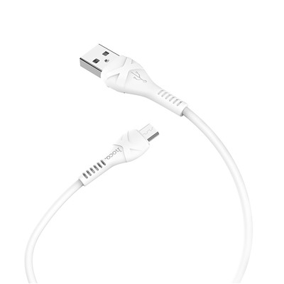 Кабель USB - micro USB Hoco X37 Cool power  100см 2,4A  (white)