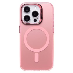 Чехол-накладка - SM025 SafeMag для "Apple iPhone 15 Pro" (pink) (232083)