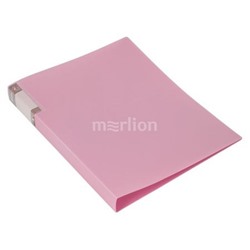 Папка с боковым зажимом и карманом Gems GEM07CPIN 0.7мм розовый аметист (1014389) Бюрократ