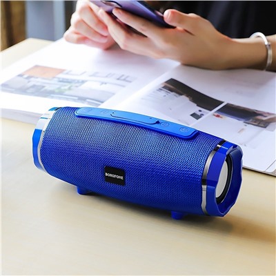 Портативная акустика Borofone BR3 Rich sound sports (blue)