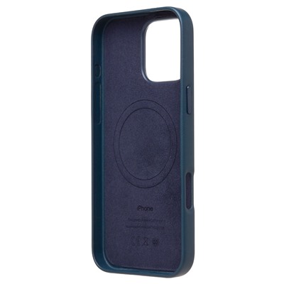 Чехол-накладка ORG SM002 экокожа SafeMag для "Apple iPhone 16 Pro Max" (pacific blue) (234504)