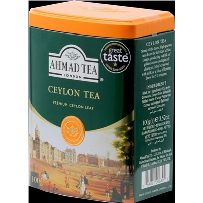 AHMAD TEA. English Caddy. Ceylon tea 100 гр. жест.банка