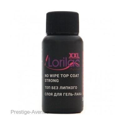 Верхнее покрытие Lorilac Professional XXL No Wipe Top Coat Strong без липкого слоя 30 ml