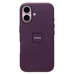 Чехол-накладка ORG SM002 экокожа SafeMag для "Apple iPhone 16" (mulberry) (234505)