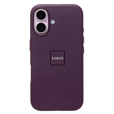 Чехол-накладка ORG SM002 экокожа SafeMag для "Apple iPhone 16" (mulberry) (234505)