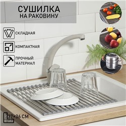 Сушилка для посуды на раковину, 37×36 см