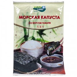 Хрустящая морская капуста со вкусом тамари Nori Land, Корея, 18 г Акция