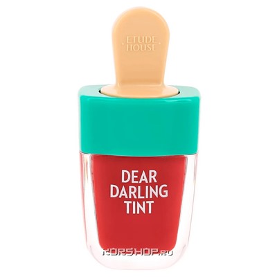 Увлажняющий гелевый тинт для губ Dear Darling Etude House RD307, Корея, 4,5 г Акция