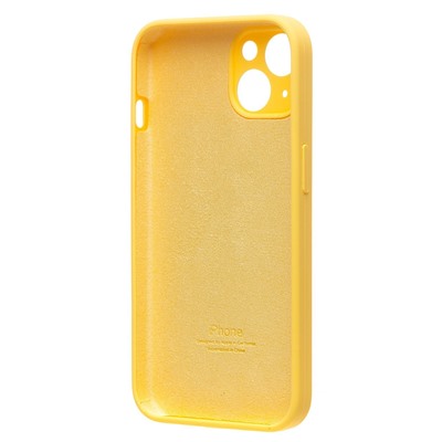 Чехол-накладка ORG Soft Touch с закрытой камерой для "Apple iPhone 13" (yellow)