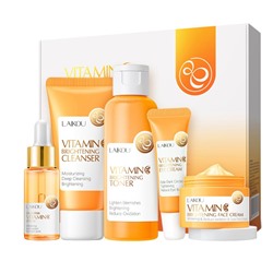 (ДЕФЕКТ КОРОБКИ) Набор уходовой косметики с витамином С из 5 средств Laikou Vitamin C Skincare Set